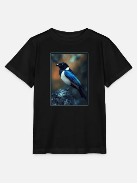 Elstern Elster - Stanley/Stella Kinder T-Shirt MINI CREATOR - Schwarz