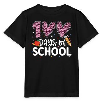 100 Tage Schule Lustiger Hundertster Schultag - Stanley/Stella Kinder T-Shirt MINI CREATOR  - Schwarz - Vorne - Mikhail (115cm)