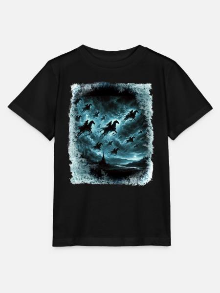 Wilde Jagd durchquert den Himmel - Stanley/Stella Kinder T-Shirt MINI CREATOR - Schwarz