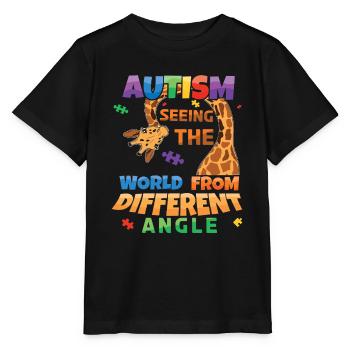 Autismus Die Welt Aus Anderer Perspektive Sehen - Stanley/Stella Kinder T-Shirt MINI CREATOR  - Schwarz - Vorne - Mikhail (115cm)