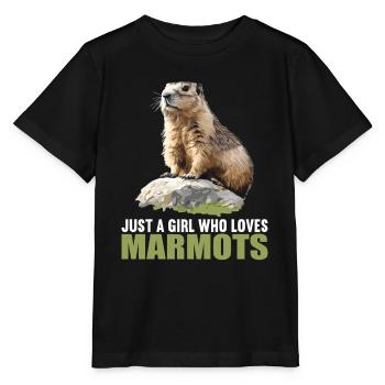 Murmeltiere Murmeltier - Stanley/Stella Kinder T-Shirt MINI CREATOR  - Schwarz - Vorne - Mikhail (115cm)