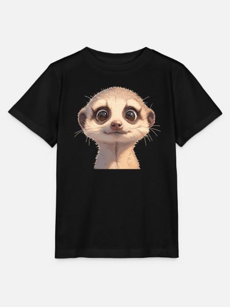 Meerkat Erdmännchen - Stanley/Stella Kinder T-Shirt MINI CREATOR - Schwarz