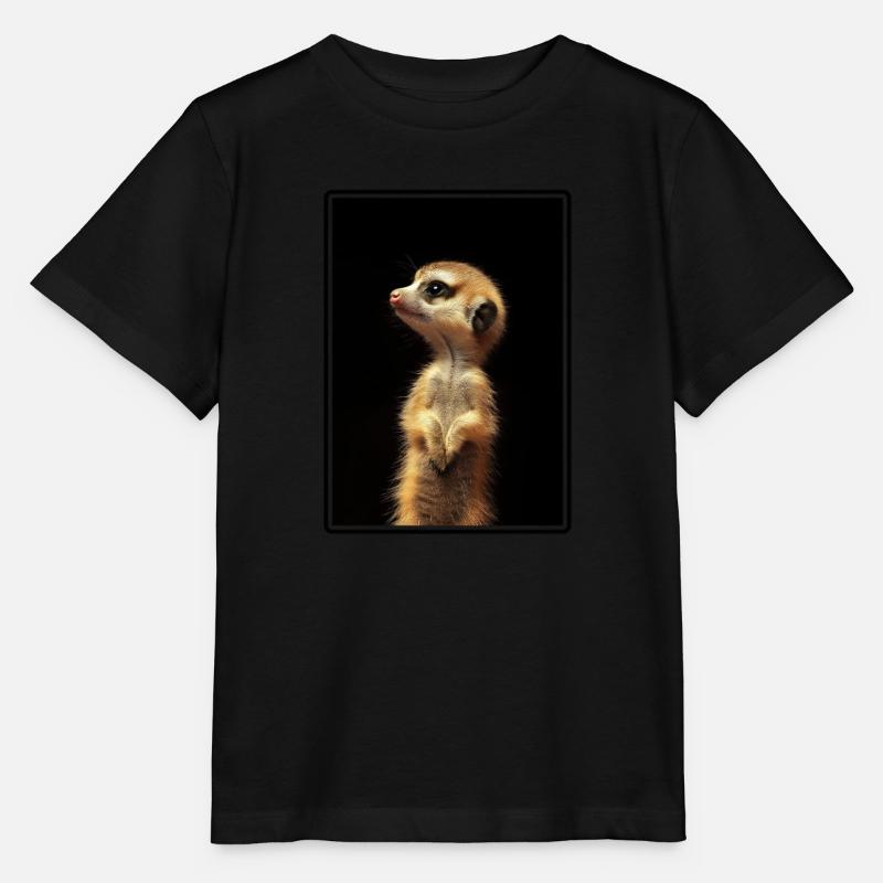 Meerkat Erdmännchen - Stanley/Stella MINI CREATOR Kids’ T-Shirt - black