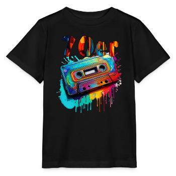 MUSIKKASETTE 70er - Stanley/Stella Kinder T-Shirt MINI CREATOR  - Schwarz - Vorne - Mikhail (115cm)