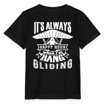 Hang Gliding Hang Gliding Happy Hour - Stanley/Stella MINI CREATOR Kids’ T-Shirt - black - Front - Mikhail (115cm)