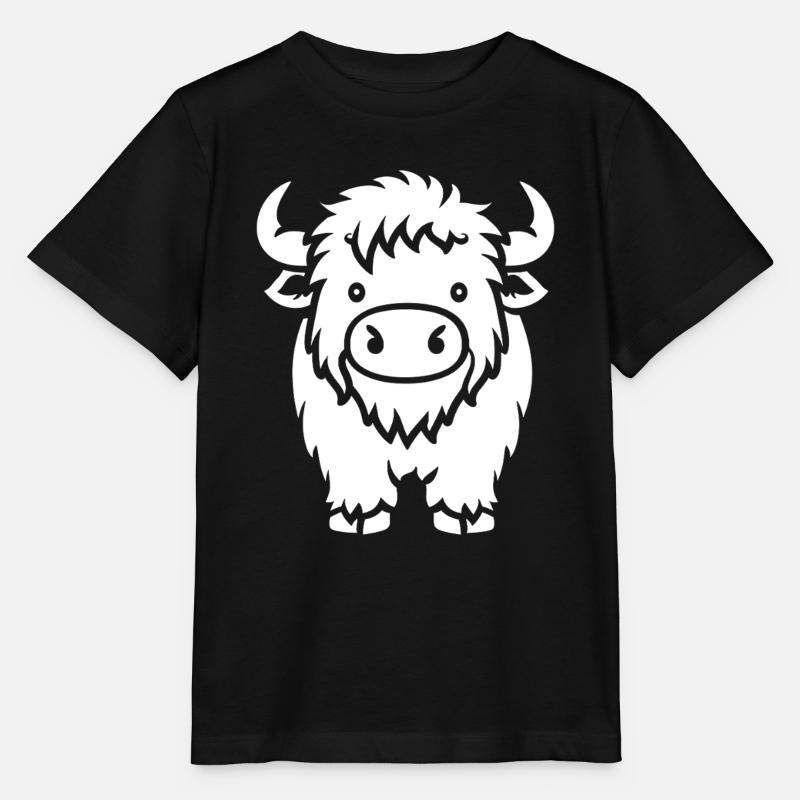 Büffel - Stanley/Stella Kinder T-Shirt MINI CREATOR  - Schwarz