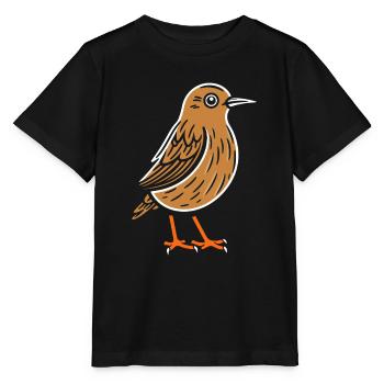 Waldschnepfe - Stanley/Stella Kinder T-Shirt MINI CREATOR  - Schwarz - Vorne - Mikhail (115cm)