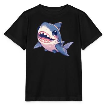 Grands requins blancs Grand requin blanc - T-shirt bio MINI CREATOR Stanley/Stella Enfant - noir - Devant - Mikhail (115cm)