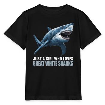Grands requins blancs Grand requin blanc - T-shirt bio MINI CREATOR Stanley/Stella Enfant - noir - Devant - Mikhail (115cm)