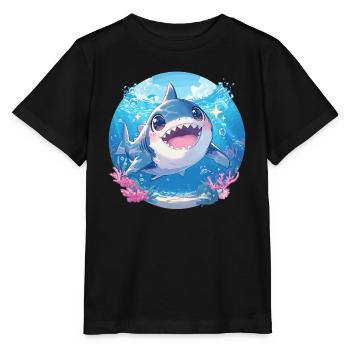 Haie Hai - Stanley/Stella Kinder T-Shirt MINI CREATOR  - Schwarz - Vorne - Mikhail (115cm)