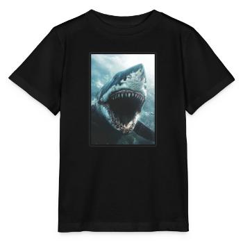 Requins Requin - T-shirt bio MINI CREATOR Stanley/Stella Enfant - noir - Devant - Mikhail (115cm)