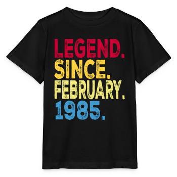 Légende depuis février 1985 Design Pour les personnes âgées - T-shirt bio MINI CREATOR Stanley/Stella Enfant - noir - Devant - Mikhail (115cm)