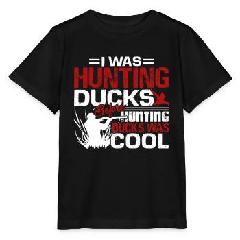 Hunting Duck Funny Hunting Duck - Stanley/Stella MINI CREATOR Kids’ T-Shirt - black - Front - Mikhail (115cm)