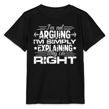 Debating Funny Debating - Stanley/Stella MINI CREATOR Kids’ T-Shirt - black - Front - Mikhail (115cm)