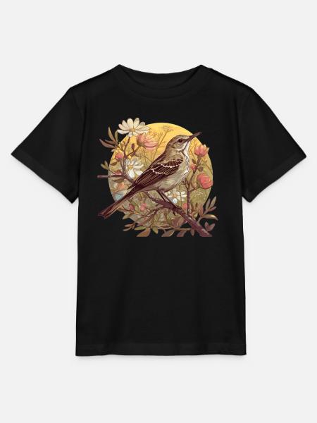 Spottdrosseln Spottdrossel - Stanley/Stella Kinder T-Shirt MINI CREATOR - Schwarz
