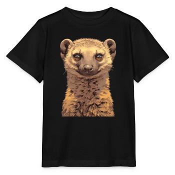 La mangouste de mangouste - T-shirt bio MINI CREATOR Stanley/Stella Enfant - noir - Devant - Mikhail (115cm)