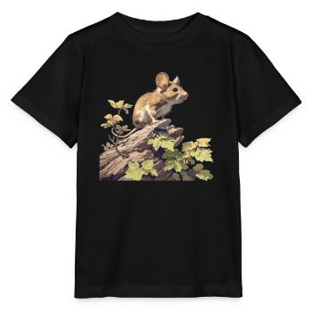 Souris Souris - T-shirt bio MINI CREATOR Stanley/Stella Enfant - noir - Devant - Mikhail (115cm)