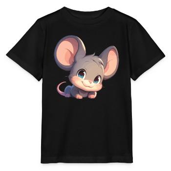 Souris Souris - T-shirt bio MINI CREATOR Stanley/Stella Enfant - noir - Devant - Mikhail (115cm)