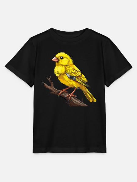 VOGEL KANARIENVOGEL - Stanley/Stella Kinder T-Shirt MINI CREATOR  - Schwarz