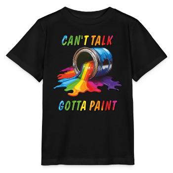 POT DE PEINTURE COULEURS ART - T-shirt bio MINI CREATOR Stanley/Stella Enfant - noir - Devant - Mikhail (115cm)