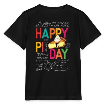 Happy Pi Day Math Fans Quadratic Formulas - Stanley/Stella MINI CREATOR Kids’ T-Shirt - black - Front - Mikhail (115cm)