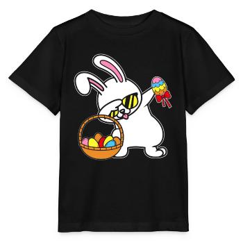 Dabbing Lapin de Pâques Lapin de Pâques Lapin Lapin Cadeau - T-shirt bio MINI CREATOR Stanley/Stella Enfant - noir - Devant - Mikhail (115cm)