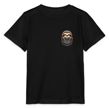 paresseux paresseux paresseux amant paresseux - T-shirt bio MINI CREATOR Stanley/Stella Enfant - noir - Devant - Mikhail (115cm)