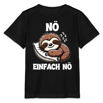 paresseux paresseux paresseux amant paresseux - T-shirt bio MINI CREATOR Stanley/Stella Enfant - noir - Devant - Mikhail (115cm)