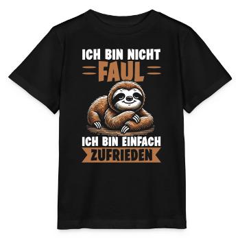 paresseux paresseux paresseux amant paresseux - T-shirt bio MINI CREATOR Stanley/Stella Enfant - noir - Devant - Mikhail (115cm)