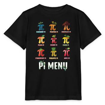 Delicious Pi Menu for Pi Day Lovers - Stanley/Stella MINI CREATOR Kids’ T-Shirt - black - Front - Mikhail (115cm)