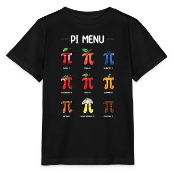 Pi Menu Fruits et Gâteaux Pi Day Fun - T-shirt bio MINI CREATOR Stanley/Stella Enfant - noir - Devant - Mikhail (115cm)
