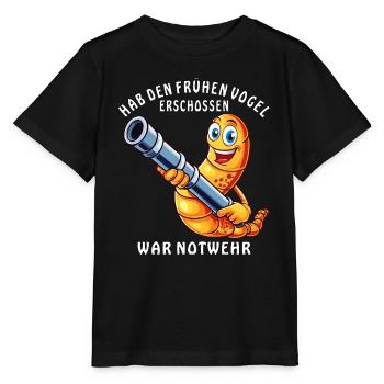 TIR SUR L’AUTODÉFENSE DU LÈVE-TÔT - T-shirt bio MINI CREATOR Stanley/Stella Enfant - noir - Devant - Mikhail (115cm)