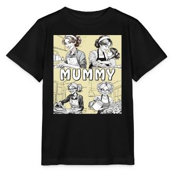 FRAU HAUSARBEIT MUMMY - Stanley/Stella Kinder T-Shirt MINI CREATOR  - Schwarz - Vorne - Mikhail (115cm)