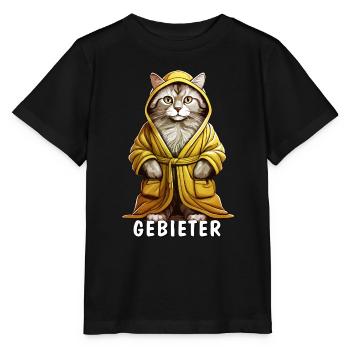 MAÎTRE DU MANTEAU DE CHAT - T-shirt bio MINI CREATOR Stanley/Stella Enfant - noir - Devant - Mikhail (115cm)