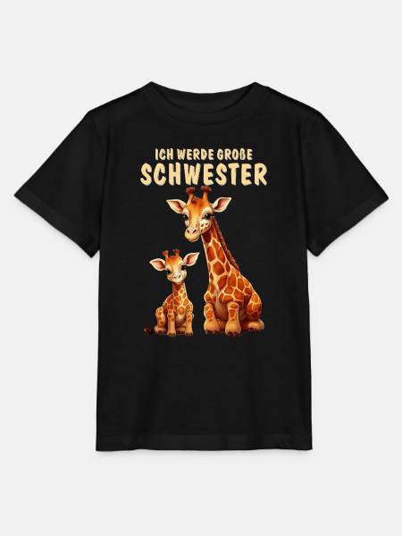 GIRAFFEN WERDE GROßE SCHWESTER - Stanley/Stella Kinder T-Shirt MINI CREATOR  - Schwarz