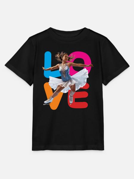 EISKUNSTLAUF LOVE - Stanley/Stella Kinder T-Shirt MINI CREATOR  - Schwarz