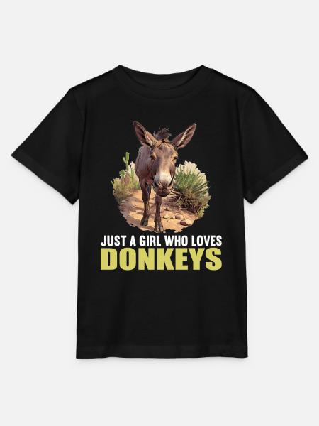Donkey Esel - Stanley/Stella Kinder T-Shirt MINI CREATOR - Schwarz