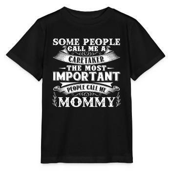 Caretaker Mommy - Stanley/Stella MINI CREATOR Kids’ T-Shirt - black - Front - Mikhail (115cm)