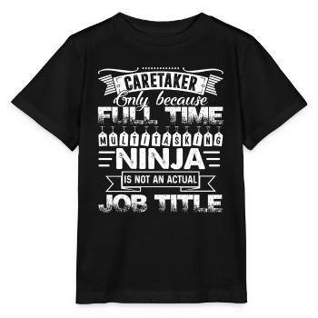 Caretaker Caretaker Job Title - Stanley/Stella MINI CREATOR Kids’ T-Shirt - black - Front - Mikhail (115cm)