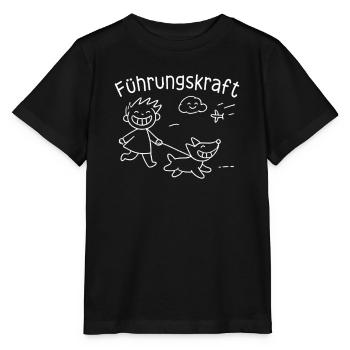 Chien-guide Propriétaire de chien Amoureux des chiens Animal - T-shirt bio MINI CREATOR Stanley/Stella Enfant - noir - Devant - Mikhail (115cm)