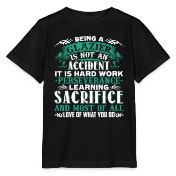 Being A Glazier Is Not An Accident - Stanley/Stella MINI CREATOR Kids’ T-Shirt - black - Front - Mikhail (115cm)