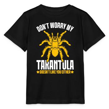 Tarentule Arachnide Araignées Poilues Exotique Drôle - T-shirt bio MINI CREATOR Stanley/Stella Enfant - noir - Devant - Mikhail (115cm)