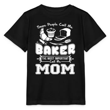 Baker Baker Mom - Stanley/Stella MINI CREATOR Kids’ T-Shirt - black - Front - Mikhail (115cm)