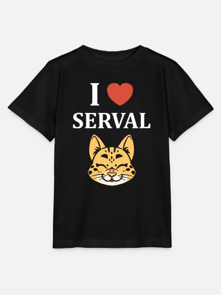 Serval - Stanley/Stella Kinder T-Shirt MINI CREATOR  - Schwarz