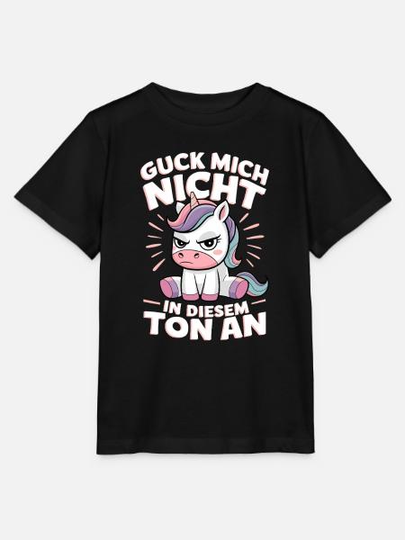 Guck Mich Nicht In Diesem Ton An - Stanley/Stella Kinder T-Shirt MINI CREATOR  - Schwarz
