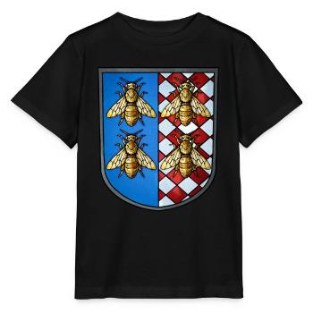 Coat of arms bees - Stanley/Stella MINI CREATOR Kids’ T-Shirt - black - Front - Mikhail (115cm)