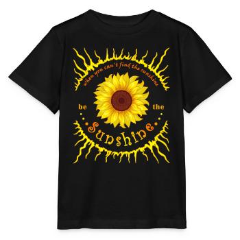 Soleil Soleil Tournesol - T-shirt bio MINI CREATOR Stanley/Stella Enfant - noir - Devant - Mikhail (115cm)
