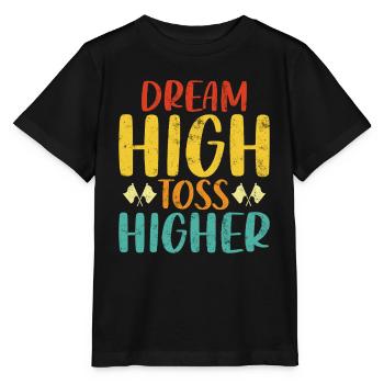 Dream High Toss Higher Rétro Fanfare Drôle - T-shirt bio MINI CREATOR Stanley/Stella Enfant - noir - Devant - Mikhail (115cm)
