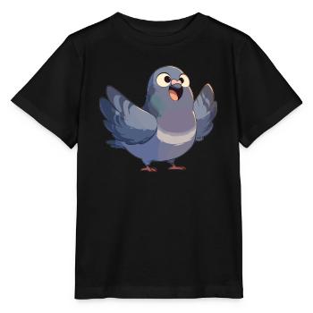 Tauben Taube - Stanley/Stella Kinder T-Shirt MINI CREATOR  - Schwarz - Vorne - Mikhail (115cm)