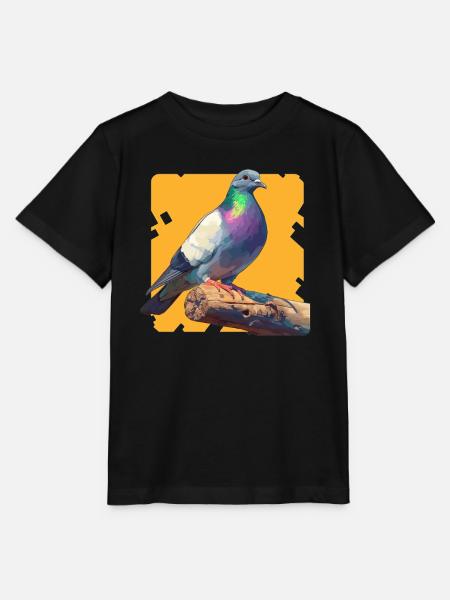 Tauben Taube - Stanley/Stella Kinder T-Shirt MINI CREATOR - Schwarz